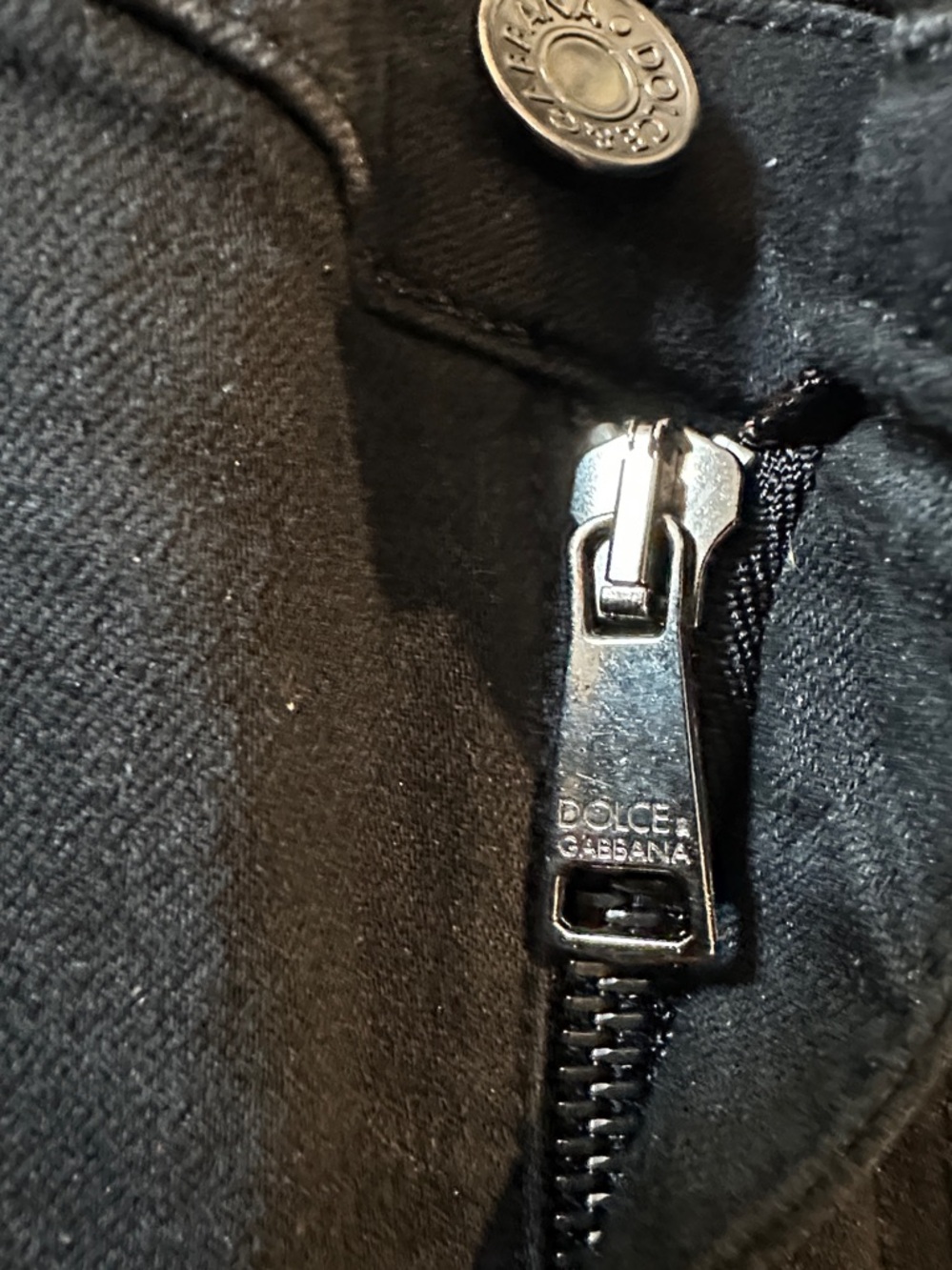 DOLCE AND GABBANA SKINNY JEANS WITH ZIPPER ON BOTTOM SIZE 38 - Picture 5 of 12